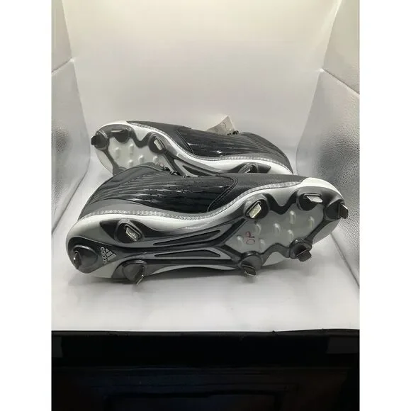 New Adidas Men's Black Baseball Cleats- PowerAlley 3 Iron Skin US/SZ 13 -F16 - Picture 2 of 9